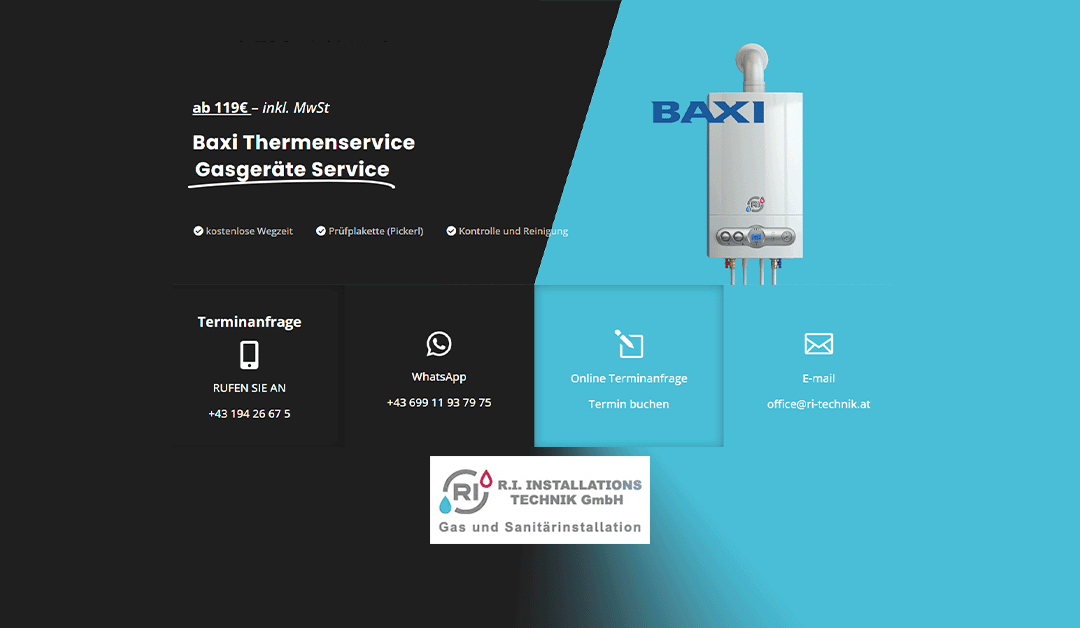 Baxi Thermenservice – EXPERTISE IN SERVICE, WARTUNG UND REPARATUR