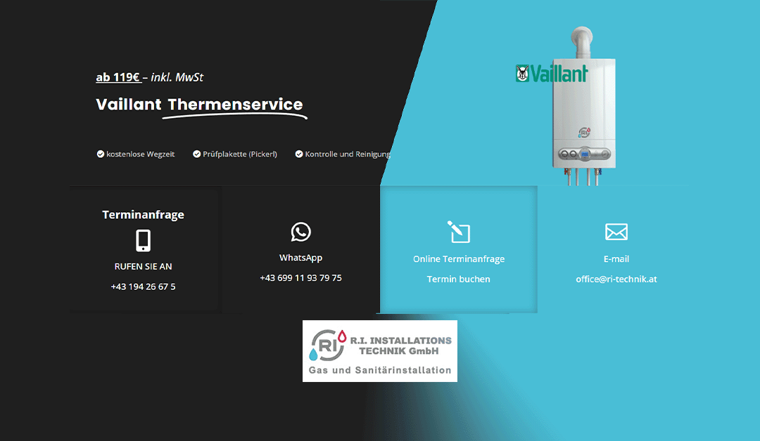 Vaillant Thermenservice – Fachservice in Wien für Wiener Kunden